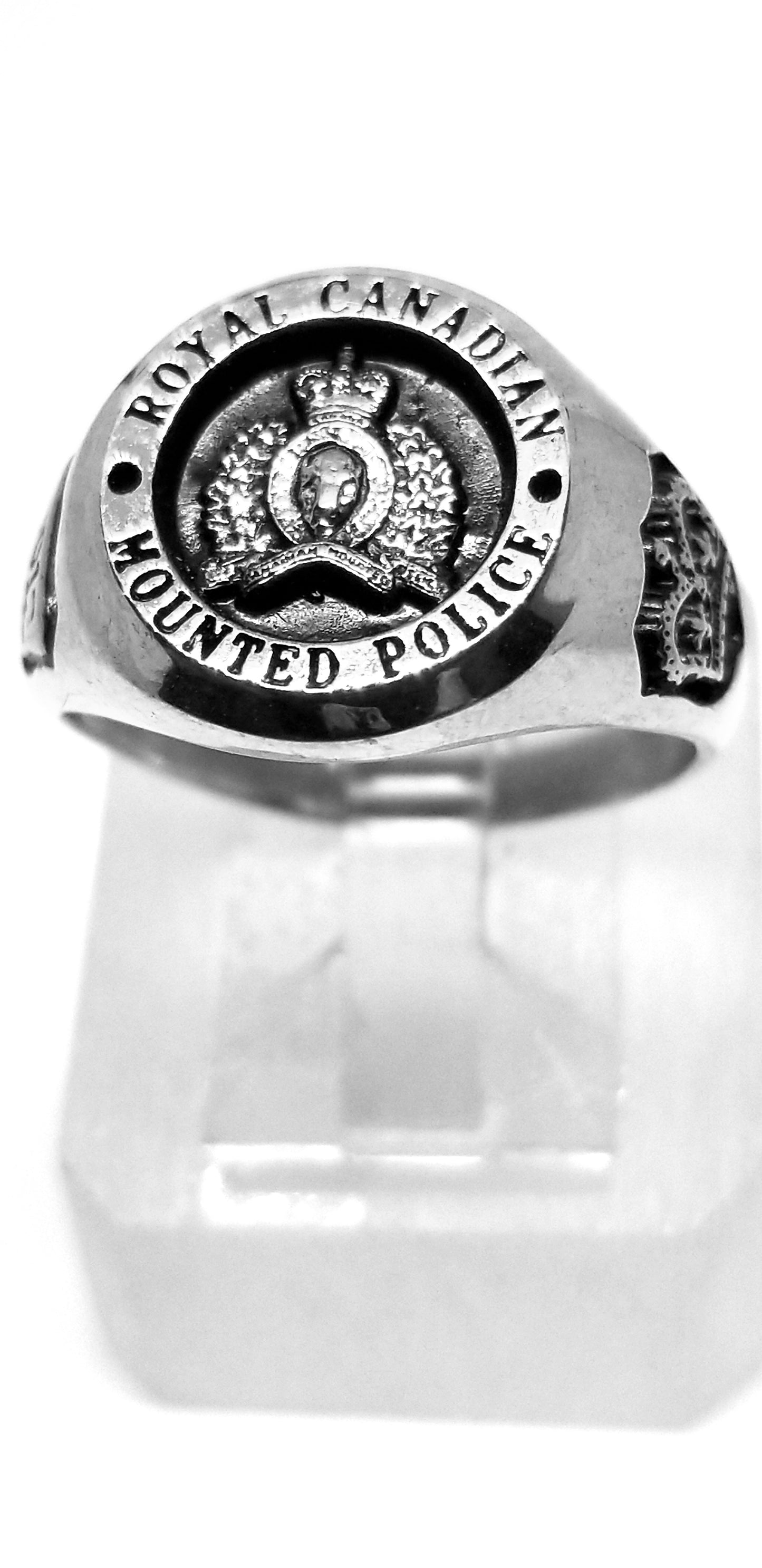 RCMP XL Style Sterling Silver Ring