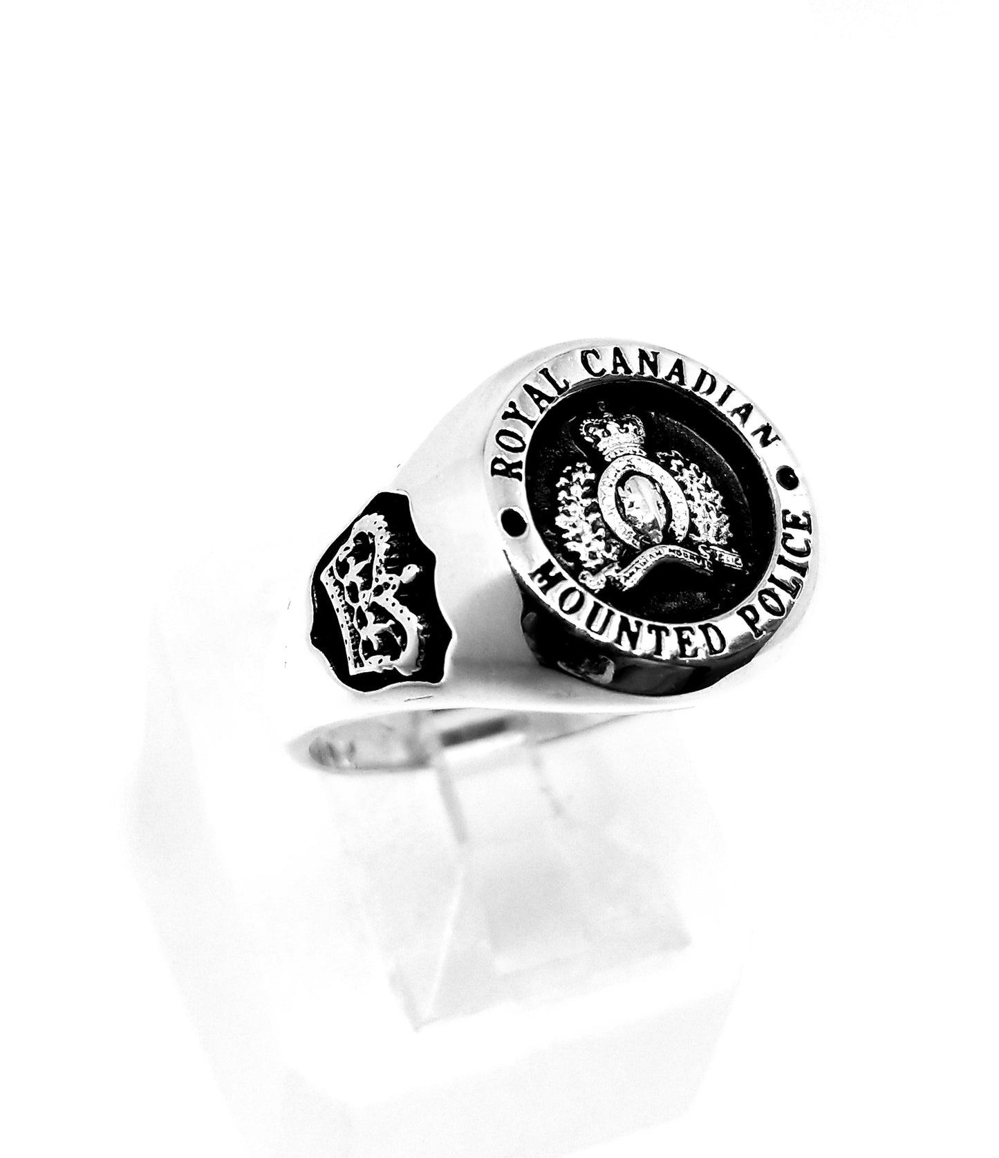 RCMP Large Style Sterling Silver Ring