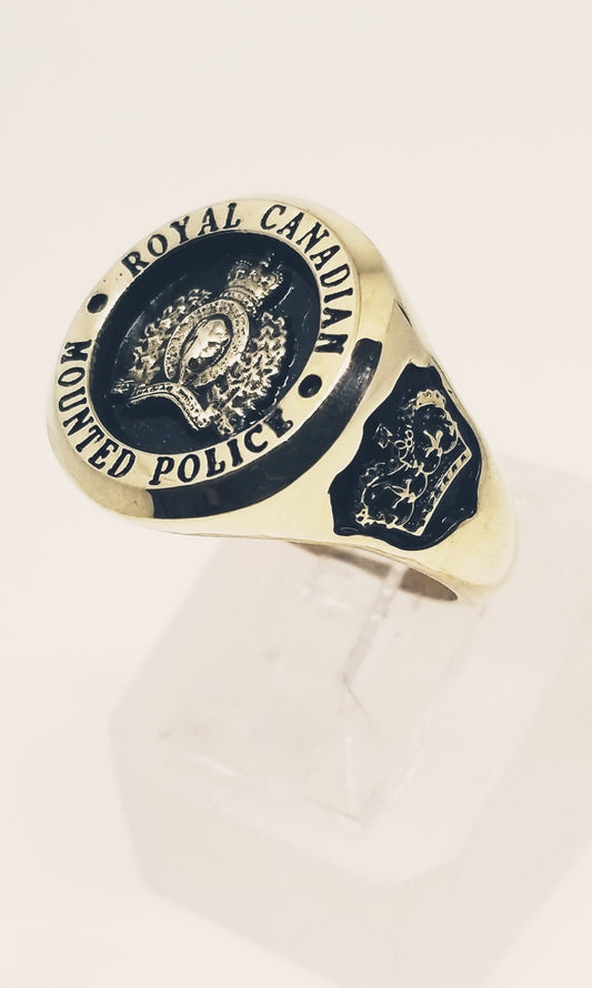 RCMP XL Style Yellow Gold Ring