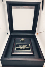 Mahogany Finish Display Case with Custom Engraving