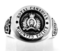 RCMP Large Style Sterling Silver Ring