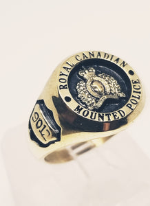 RCMP XL Style Yellow Gold Ring