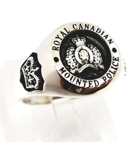 RCMP Large Style Yellow Gold Ring